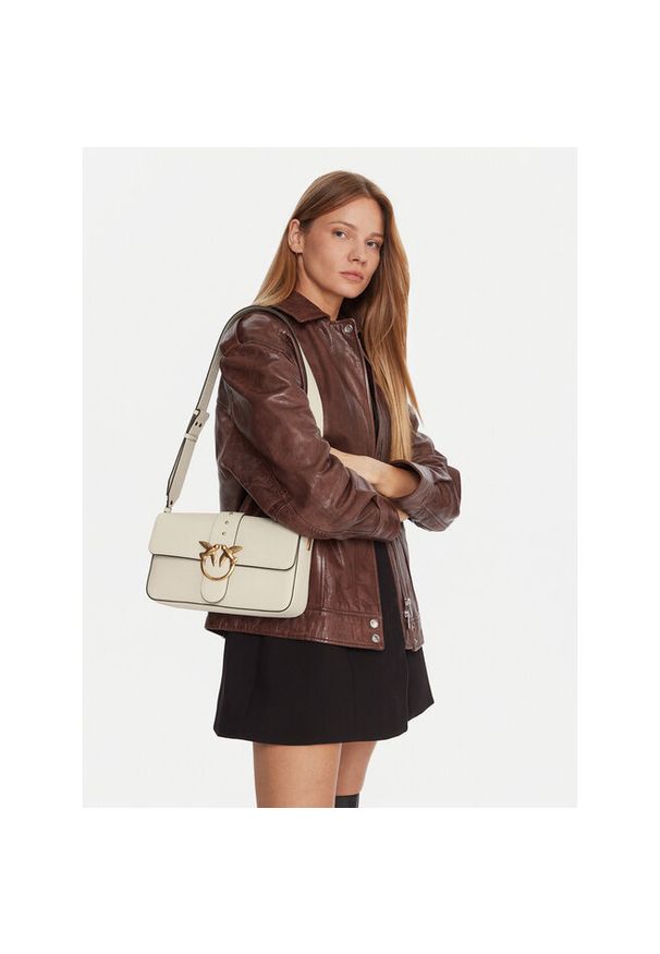 Pinko - Torebka PINKO. Kolor: biały