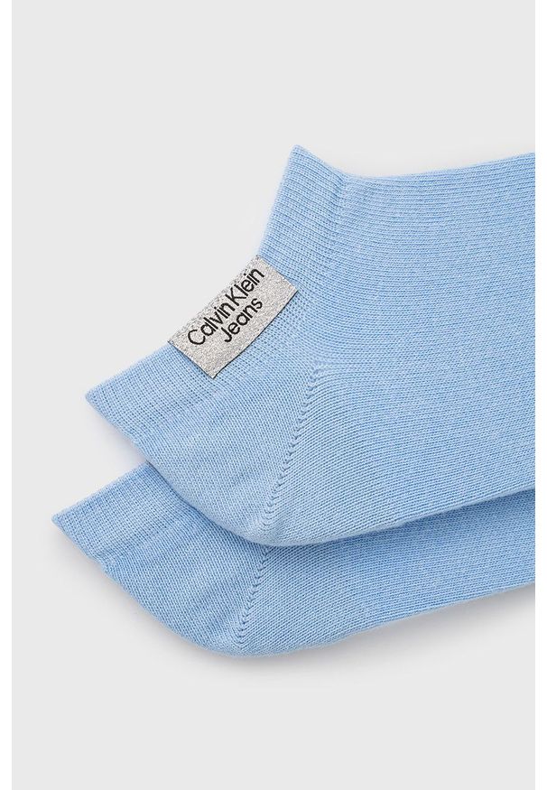 Calvin Klein Jeans - Skarpetki (2-pack). Kolor: niebieski. Materiał: bawełna