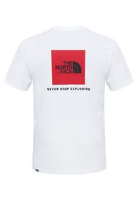 The North Face T-Shirt Redbox NF0A2TX2 Biały Regular Fit. Kolor: biały. Materiał: bawełna