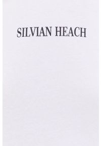 Silvian Heach top damski kolor biały. Kolor: biały. Długość rękawa: na ramiączkach. Wzór: nadruk #2