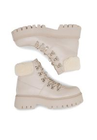 DeeZee Trapery GWEN H19001-6 Beżowy. Kolor: beżowy. Materiał: materiał #7