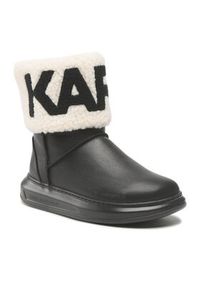 Karl Lagerfeld - KARL LAGERFELD Śniegowce KL44550 Czarny. Kolor: czarny. Materiał: skóra #3