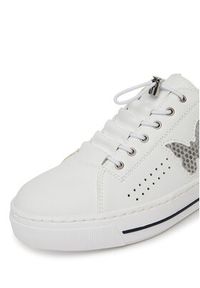 Rieker Sneakersy L8857-80 Biały. Kolor: biały. Materiał: syntetyk, materiał #3