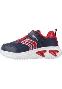 Geox - Buty GEOX J ASSISTER BOY Niebieski. Kolor: niebieski. Materiał: syntetyk, tkanina. Sport: turystyka piesza