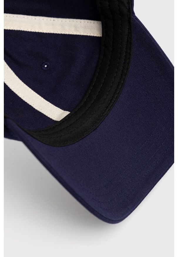 Levi's® - Levi's - Czapka bawełniana. Kolor: niebieski. Materiał: bawełna. Styl: biznesowy