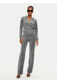 Juicy Couture Spodnie dresowe Del Ray JCAP180 Szary Regular Fit. Kolor: szary. Materiał: syntetyk #5