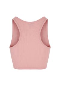 Urban Classics - Top W Prążki Dla Pań I Panów. Kolor: różowy. Wzór: prążki. Sport: turystyka piesza