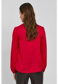 Nissa - NISSA - Bluzka. Okazja: na co dzień. Kolor: czerwony. Materiał: tkanina. Długość rękawa: długi rękaw. Długość: długie. Wzór: gładki. Styl: casual #5