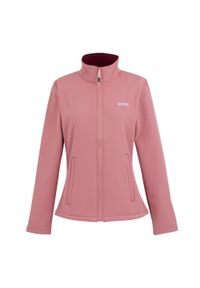 Regatta - Kurtka Damska Softshell Spacer Connie V. Kolor: czerwony, wielokolorowy, różowy. Materiał: softshell. Sport: turystyka piesza #1