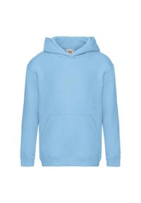FRUIT OF THE LOOM - Bluza Z Kapturem Premium Dla Dzieci. Typ kołnierza: kaptur. Kolor: niebieski