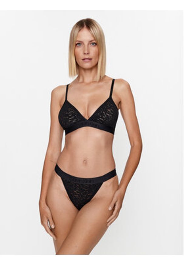 Calvin Klein Underwear Biustonosz braletka 000QF7491E Czarny. Kolor: czarny. Materiał: syntetyk