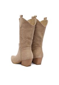DeeZee Kowbojki 8555A Beżowy. Kolor: beżowy. Materiał: materiał #2