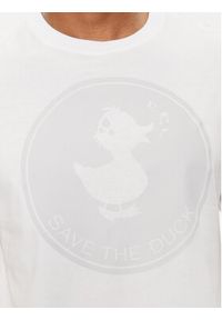 Save The Duck T-Shirt DT1716M BESY18 Biały Regular Fit. Kolor: biały. Materiał: bawełna #4