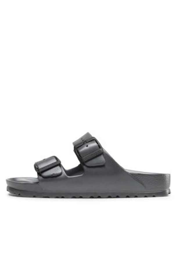 Birkenstock Klapki Arizona EVA 1001498 Szary. Kolor: szary. Materiał: skóra