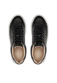 Calvin Klein Sneakersy Cupsole Lace Up W/Ml Lth HW0HW02119 Czarny. Kolor: czarny. Materiał: skóra