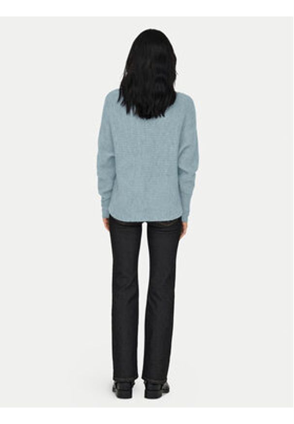 only - ONLY Sweter 15168705 Niebieski Regular Fit. Kolor: niebieski. Materiał: syntetyk