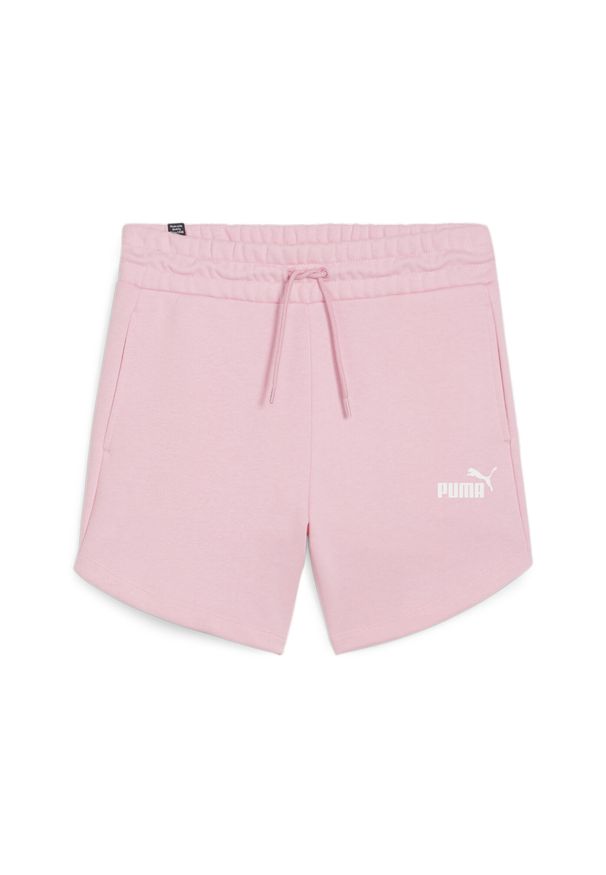 Spodenki Puma Ess 5 High Waist Shorts Tr, Kobiety. Stan: podwyższony. Kolor: różowy. Materiał: bawełna, materiał. Sezon: lato