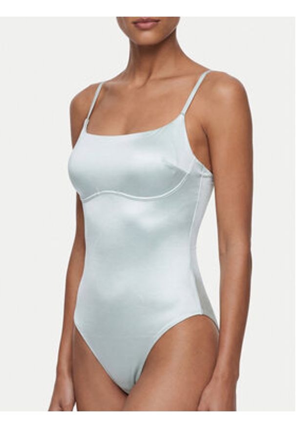 Calvin Klein Swimwear Strój kąpielowy LV00Q61120 Szary. Kolor: szary. Materiał: syntetyk
