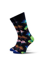 Happy-Socks - Happy Socks Zestaw 2 par wysokich skarpet unisex XJMR02-1300 Kolorowy. Materiał: materiał, bawełna. Wzór: kolorowy #2