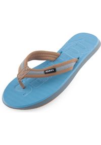 MARES - Mares Seta damskie klapki z paskiem tekstylnym, Caribbean Turquoise, roz. 39. Zapięcie: pasek. Kolor: brązowy, wielokolorowy #1