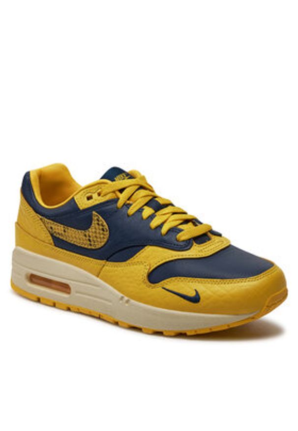 Nike Sneakersy W Air Max 1 Prm FJ5479 410 Żółty. Kolor: żółty. Materiał: skóra. Model: Nike Air Max