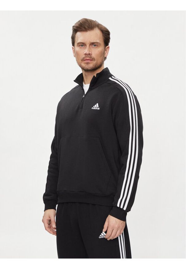 Adidas - adidas Bluza HZ6235 Czarny Regular Fit. Kolor: czarny. Materiał: bawełna