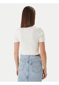 Tommy Jeans Polo DW0DW22597 Biały Slim Fit. Typ kołnierza: polo. Kolor: biały. Materiał: bawełna #2