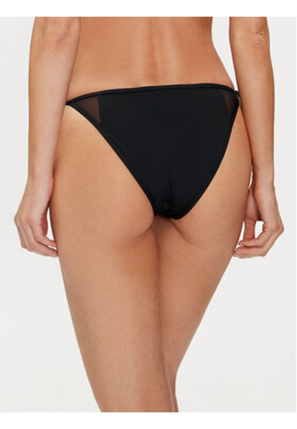 Calvin Klein Swimwear Dół od bikini KW0KW02328 Czarny. Kolor: czarny. Materiał: syntetyk