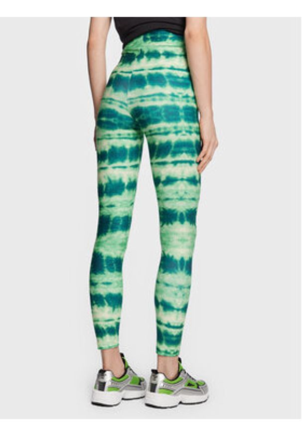 Fila Legginsy Charmes FAW0220 Zielony Slim Fit. Kolor: zielony. Materiał: syntetyk