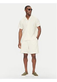 Guess Koszula M5GP21 KCRY0 Écru Regular Fit. Materiał: syntetyk #3