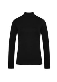MUUV. Longsleeve Standup Collar damski kolor czarny z półgolfem. Kolor: czarny. Długość rękawa: długi rękaw #3
