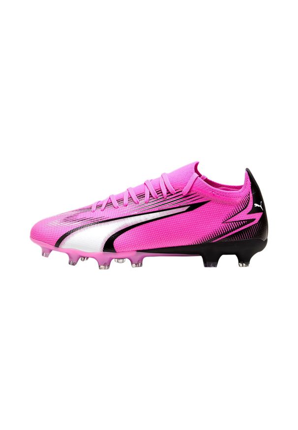 Buty Piłkarskie Puma Ultra Match Fg/Ag Dorosłych. Kolor: czarny, biały, wielokolorowy. Materiał: materiał, syntetyk. Sport: piłka nożna