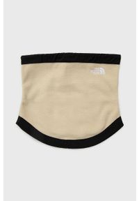The North Face komin kolor beżowy gładki. Kolor: beżowy. Wzór: gładki #1