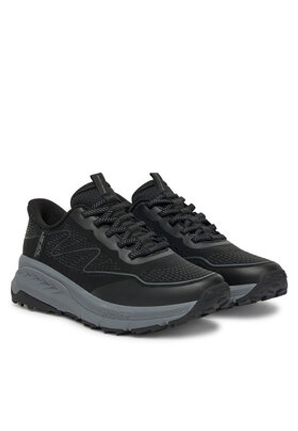 skechers - Skechers Trekkingi Switch Back-Mist 237685/BKMT Czarny. Kolor: czarny. Materiał: materiał. Sport: turystyka piesza