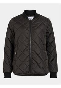 Vila Kurtka bomber Mone 14092203 Czarny Regular Fit. Kolor: czarny. Materiał: syntetyk