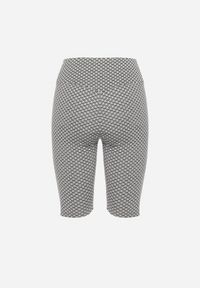 Born2be - Biało-Czarne Szorty Kolarki z Efektem Push-Up Briala. Kolor: biały. Styl: sportowy, elegancki #5