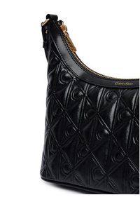 Calvin Klein Torebka Emblem Aop Debossed Shoulder Bag LV04F3874G Czarny. Kolor: czarny. Materiał: skórzane #2