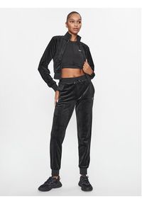 Guess Spodnie dresowe V3BB27 KBXI2 Czarny Regular Fit. Kolor: czarny. Materiał: syntetyk
