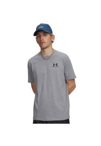Koszulka Under Armour Sportstyle Left Chest Tee (1326799-036). Kolor: szary. Materiał: bawełna, materiał. Sport: kolarstwo, joga i pilates, turystyka piesza, fitness, wspinaczka #1