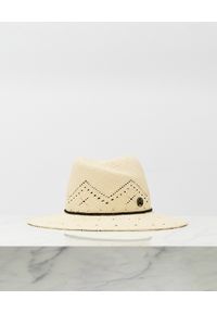 MAISON MICHEL PARIS - Słomiany kapelusz Virginie. Kolor: beżowy. Materiał: lakier. Wzór: aplikacja. Sezon: lato #2