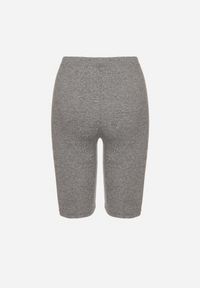 Born2be - Ciemnoszare Szorty Typu Kolarki z Wysokim Stanem Lironae. Okazja: na co dzień, na spacer. Stan: podwyższony. Kolor: szary. Styl: casual #6