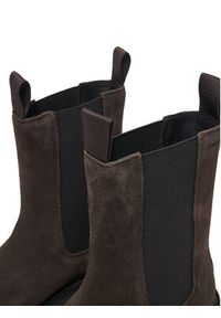 Calvin Klein Sztyblety YW0YW01969 Brązowy. Kolor: brązowy. Materiał: zamsz, skóra #4