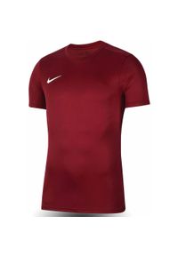 Koszulka do piłki nożnej męska Nike Dry Park VII Dri-Fit. Kolor: czerwony. Technologia: Dri-Fit (Nike). Sport: piłka nożna
