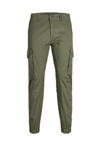 Jack & Jones - Jack&Jones Spodnie materiałowe Paul Flake 12141844 Zielony Tapered Fit. Kolor: zielony. Materiał: bawełna #8
