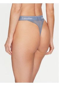 Calvin Klein Underwear Stringi 000QF7714E Niebieski. Kolor: niebieski. Materiał: syntetyk