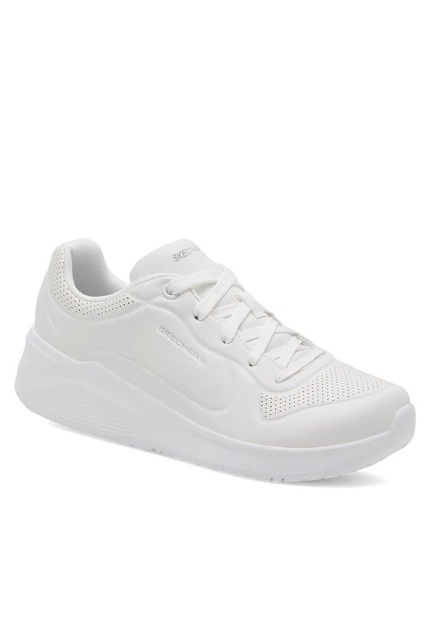 skechers - Skechers Sneakersy Uno Lite 8750063 WHT Biały. Kolor: biały