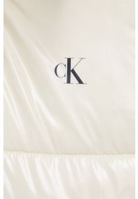 Calvin Klein Jeans Kurtka damska kolor kremowy zimowa. Kolor: beżowy. Materiał: poliamid. Sezon: zima #3