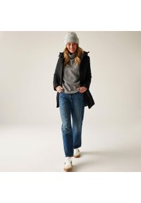 Regatta - Kurtka damska przejściowa ocieplana przeciwdeszczowa Valenta. Kolor: czarny. Materiał: tkanina, puch. Sport: turystyka piesza #1