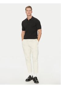 Calvin Klein Polo K10K114476 Czarny Regular Fit. Typ kołnierza: polo. Kolor: czarny. Materiał: bawełna #4