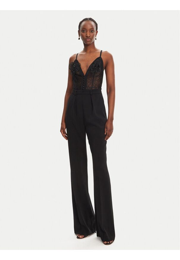 Elisabetta Franchi Kombinezon TU-049-52E2-V560 Czarny Regular Fit. Kolor: czarny. Materiał: syntetyk